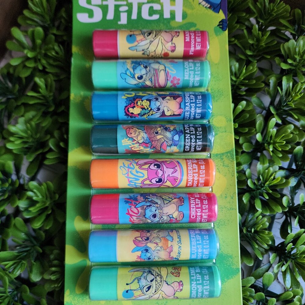 NWT New IOB Taste Beauty Disney's Stitch  Lip Balm 8 pack